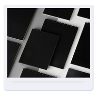 Cuaderno Espiral Personalizado para Estudiantes Universitarios, Tamaño Personalizado, Cubierta de Papel Kraft Negro, Papel Offset, Bloc de Notas Grueso