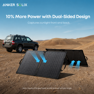 Panel Solar Tipo N de 100W con 25% de Eficiencia, Anker SOLIX PS100 Bifacial Plegable IP68 Ultraligero de 7 lb para Viajes en la Naturaleza - Product Image 3