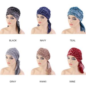 Al por mayor, personalizado, de verano, turbante de hilo estilo París, hiyab musulmán, pañuelo para la cabeza, bandana para el cabello, pañuelo ajustable para mujer, para negocios y fiestas - Product Image 6