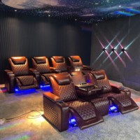 Luxus Modern Home Cinema Chair Liege Sitz gelegenheiten mit Sesseln für Villa Keller Holz material für den Home Office-Einsatz