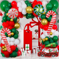 Ballons en latex ronds de 10 pouces pour fête de Noël, ballons de Noël, décorations de fête pour fête