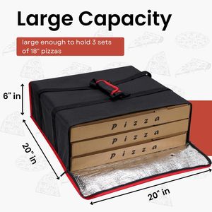 Foldable Neoprene Insulated Food Delivery <b>Backpack</b> with Solar Panel 24L Waterproof Thermal Pizza & Beach <b>Cooler</b> Bag - Product Image 2