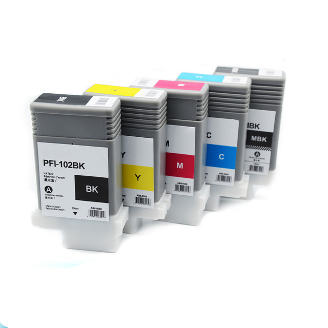PFI-102 совместимый чернильный картридж для Canon iPF510 iPF610 iPF710 iPF605 iPF720 чернильный картридж для принтера