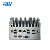 HVAEIPC 4x COM Port Fanless Embedded PC HW-K100N Intel Core I7/i5 2 Gigabit LAN RS232/485 Optional Storage Built-in Software
