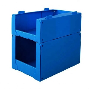 Corflute Corrugated Plastic Stackable Picking Bins for clothing storage