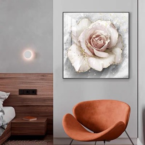 Arte Murale Astratta Moderna di Lusso, <span class=keywords><strong>Quadri</strong></span> e Stampe di Fiori e Rose, Dipinto <span class=keywords><strong>in</strong></span> Cristallo e Porcellana <span class=keywords><strong>per</strong></span> Soggiorno, Decorazione Casa, Idea Regalo - Product Image 4