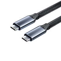 Câble USB C vers USB C 60W PD 3A Charge rapide Cordon de chargeur tressé en nylon pour iPhone 15 16 MacBook iPad Ordinateurs portables