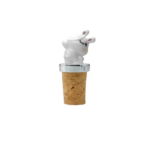 Mummy Rabbit Cork <b>Wine</b> Stopper Silver Color For Red <b>Wine</b> Bottle Glass Bottle Stoppers Gift - Product Image 1