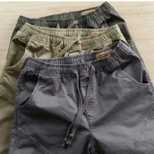 Pantalones Cargo de Algodón de Color Liso para Hombre, Marca de Moda, Estilo Holgado e Informal para Primavera y Otoño - Product Image 1