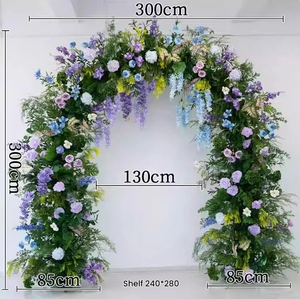 Arco Floral Grande para Bodas <span class=keywords><strong>de</strong></span> 8-9 pies, Arco <span class=keywords><strong>de</strong></span> Flores <span class=keywords><strong>de</strong></span> Eucalipto y Vegetación Artificial, <span class=keywords><strong>Arcos</strong></span> Verdes, Arco Floral para Bodas - Product Image 2