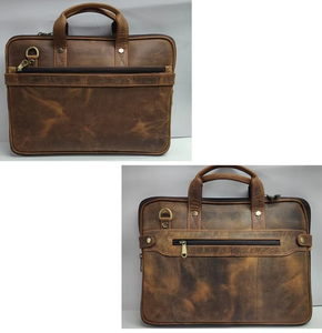 Bolso Moderno y Elegante para Portátil de Cuero Genuino con Puerto de Carga USB, Ecológico y Portátil para Viajes de Negocios y Uso Diario en India - Product Image 2