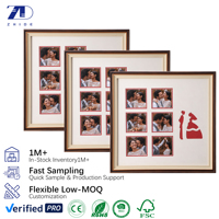 Cadre photo décoratif pour la maison, en plastique léger, style rétro, pour documents commémoratifs d'anniversaire de mariage, A4 A3, personnalisable avec impression UV