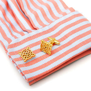 Mancuernillas Vintage para Boda, de Cobre Dorado, para Camisa, para Hombre, Gran Venta - Product Image 4