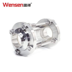 वेनसन 304 स्टेनलेस स्टील वेल्ड-ऑन दृष्टि ग्लास-सीधी दृष्टि ट्यूब, सुरक्षात्मक कवर अवलोकन विंडो के साथ - Product Image 1