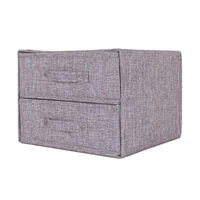 Boîte de rangement pliable en tissu non tissé à 3 couches, organiseur de tiroir pour vêtements, sous-vêtements, chaussettes, cubes de rangement pour placard