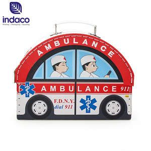 Valise de rangement pour jouets d'enfants en carton, motif Docteur innovant 2026, en forme d'ambulance, pour jeu de docteur - Product Image 1