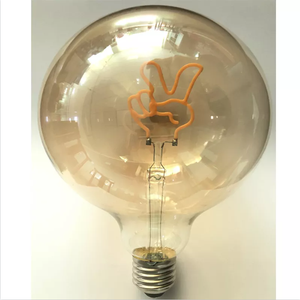 Dimmable Led Ampoules Amour <span class=keywords><strong>Mots</strong></span> Forme Vintage Flexible Doux Led Filament Ampoule G125 4W Décoratif Edison Ampoule Grand Globe Lampe - Product Image 4