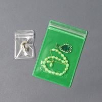 Sac d'emballage de bijoux à fermeture éclair personnalisé, Mini pochette à fermeture éclair en PVC transparent pour bijoux/collier, 2022
