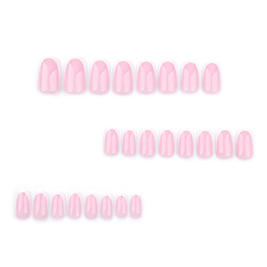 <span class=keywords><strong>Faux</strong></span> ongles personnalisables en ABS certifiés CE, forme cercueil française, courts, motif rose, réutilisables, à presser, pour fête nuptiale - Product Image 2