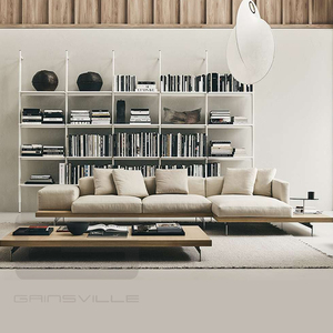 Gainsville muebles modernos para el hogar muebles de sala de estar conjunto de sofá de esquina de cuero de tela de terciopelo de lino conjunto de muebles - Product Image 1