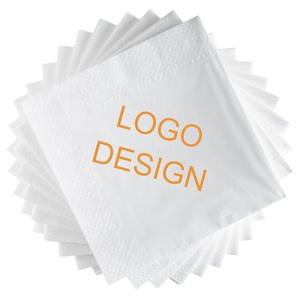 0717 Custom Napkins Wholesale Virgin Wood <b>Pulp</b> Restaurant Advertising Tissue Paper Serviettes De Tables - Product Image 4