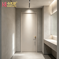Porte intérieure composite en bois massif à bordure renforcée moderne, isolation phonique, résistance à l'humidité extérieure, pour chambre d'hôtel
