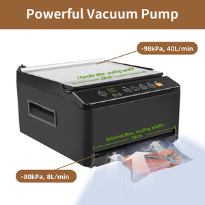 เครื่องซีลสูญญากาศแบบห้อง OEM 98kPa สำหรับอาหารเหลว เครื่องซีลสูญญากาศภายนอกสำหรับอาหารแข็ง เทคโนโลยีซีลสองชั้นเพื่อการถนอมอาหาร - Product Image 5