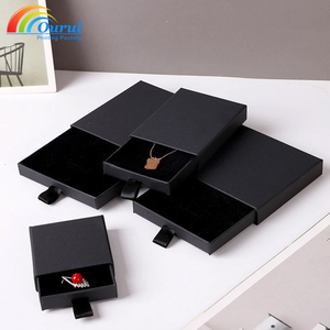 Factory Wholesale Custom Paper Jewelry Drawer <b>Box</b> For Ring Earring Bracelet Bangle Pendant Necklace <b>Cheap</b> Price Custom Logo - Product Image 3