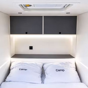Tremendous Quality Low Cost <b>Storage</b> <b>Box</b> Campella Mini Caravan 2 Person Yellow Aluminum RV Small Travel Trailer With Rear Outdoor - Product Image 6