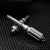 Mini tournevis magnétique en alliage de titane Torx à fente Portable EDC petite boîte à outils tournevis à paume Portable acier plastique