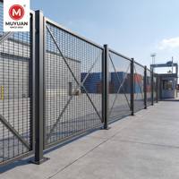 Clôture de sécurité en métal 3D anti-escalade à double fil pour la protection des sites d'infrastructure critiques, des usines chimiques et pétrochimiques