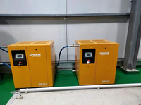 Compresseur d'air à vis à aimant permanent à fréquence variable, refroidi par air, lubrifié, industriel général, 10HP 7.5kw, 8-16 bars