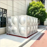 Réservoir de stockage d'eau en acier inoxydable soudé 60000 litres 500m³ 15000 gallons Garantie 1 an Qualité alimentaire