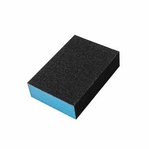 Spugna abrasiva - spugna a grana media 80, ideale per lavori di levigatura e lucidatura, adattabile a diverse superfici. - Product Image 1