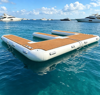 Plataforma Flotante Inflable Dropstitch para Moto Acuática e Isla Flotante Premium para Deportes Acuáticos