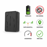 Mini Localizador GPS Inalámbrico Recargable para Coche 1200mAh 4G LTE Sin Cables Geocerca Alerta de Exceso de Velocidad Zona Ciega Recuperación de Datos