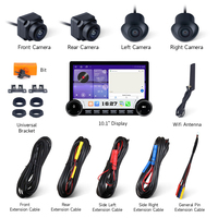 Machine de voiture GPS Android universelle Large2 + 32G 10.1 pouces avec caméra de recul pour Bluetooth 360 Navigation et GPS tout-en-un