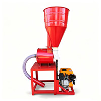 Moulin à maïs multifonctionnel portable TX à essence pour l'alimentation du bétail, broyeur de céréales auto-amorçant, machine à moudre la farine