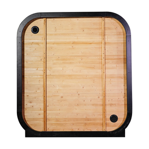 Modern Square Sauna Outdoor Carbonized Spruce Solid Wood Electric Sauna Room for 3 People Wet Steam Eco-Friendly Commercial Vill - Product Image 4