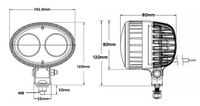 Projecteur lumineux bleu pour chariot élévateur, produit de sécurité pour voitures, offre spéciale, prix d'usine
