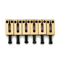 Precision CNC Machined Brass Saddle Flat Top Guitar Bridge Saddles 10.8x20x5.5MM Solid Brass for Electric Guitar Parts
