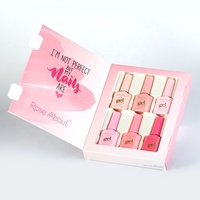 Rose Ongeveer 6 Stuks 7.3Ml Gel Polish Set Uv/Led Gel Nagellak Uv Gel Polish Kit Prive label Hoge Kwaliteit Uv Nagels