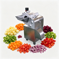 Machine industrielle de découpe en cubes de pommes de terre, d'oignons et de légumes racineux, fournie directement par l'usine