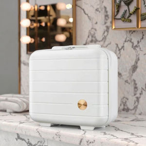 Maleta cosmética de viaje Mini de moda Coreana de 13 pulgadas con logotipo personalizado, Maleta de <span class=keywords><strong>maquillaje</strong></span> con cierre de cremallera, carcasa dura PP para mujer - Product Image 2