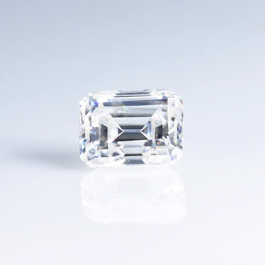 Bán Buôn Chất Lượng Cao Lỏng Màu Trắng Emerald Cut Moissanite Kim Cương Đối Với Trang Sức Nhẫn