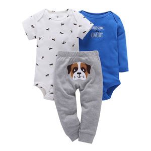 Combinaison noire cool à motif animal polaire pour bébés garçons, ensembles de vêtements pour nouveau-nés - Product Image 4
