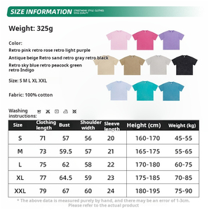 T-shirt d'été rétro à manches courtes pour hommes 325g <span class=keywords><strong>Batik</strong></span> Distressed Wash Heavy Knitted Fabric - Product Image 4