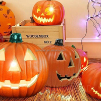 Gruseliges Horror-Design Party-Requisite Festival-Dekoration Halloween Jack-o'-Lantern Licht Halloween Kürbislampe