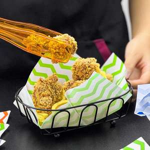 Feuilles d'emballage alimentaire en papier PE imperméable et résistant à la graisse, personnalisées, neuves et emballées, pour les aliments frits, les gâteaux, le pain, les biscuits - Product Image 6