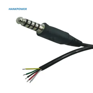 OEM Factory 7,1mm 5-poliges Audio kabel 7.1 Stecker bis 5 Kern offen für Game Racing AUX Aviation Plug